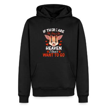 Chihuahua quand pas de chiens au paradis drôle - Sweat à capuche Premium bio Homme - noir - Devant - Nico (187cm)