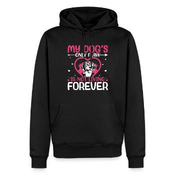 Beagle Dog's Only Flaw Lustige Hundehalter - Männer Premium Bio Hoodie - Schwarz - Vorne - Nico (187cm)