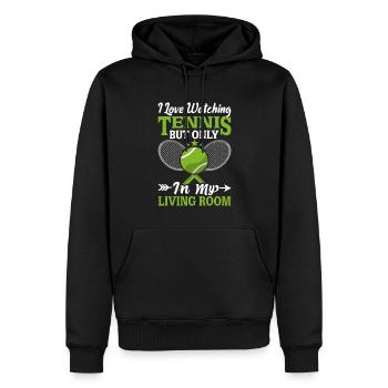 Vergessen, Wie Man Tennis Spielt Lustige - Männer Premium Bio Hoodie - Schwarz - Vorne - Nico (187cm)