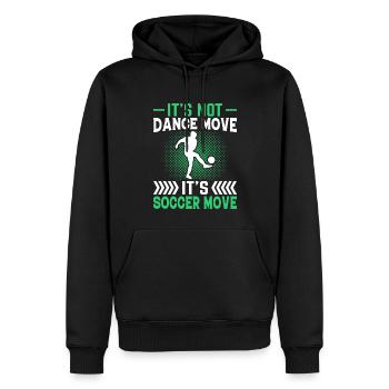 Pas de danse, mais du football émouvant Fun - Sweat à capuche Premium bio Homme - noir - Devant - Nico (187cm)