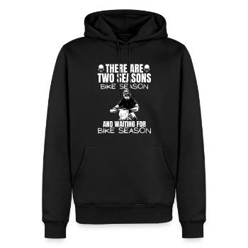 Motorcycle Lifestyle / Motorrad / Motorräder biker - Männer Premium Bio Hoodie - Schwarz - Vorne - Nico (187cm)
