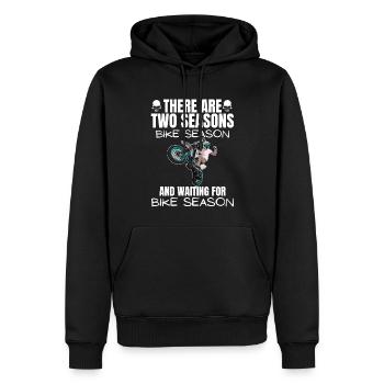 Motorcycle Lifestyle / Motorrad / Motorräder biker - Männer Premium Bio Hoodie - Schwarz - Vorne - Nico (187cm)