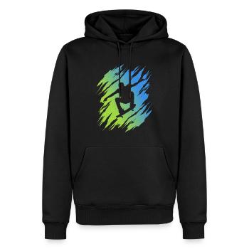 Skateboarding Tricks Skateboard Skater - Männer Premium Bio Hoodie - Schwarz - Vorne - Nico (187cm)
