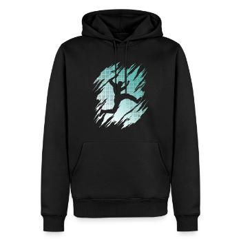Freerunning Freerunner Parkourläufer Parkour - Männer Premium Bio Hoodie - Schwarz - Vorne - Nico (187cm)