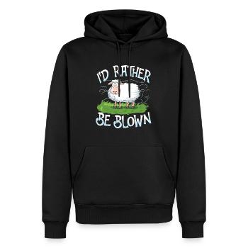 I'D Rather Be Blown für einen Ostsee und Nordsee - Männer Premium Bio Hoodie - Schwarz - Vorne - Nico (187cm)