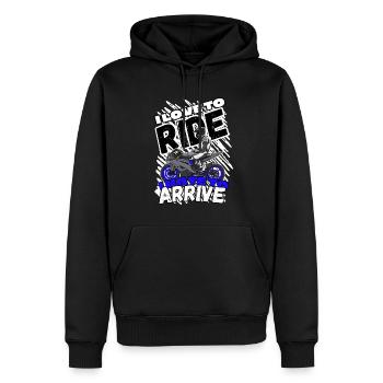 Motorcycle Lifestyle / Motorrad / Motorräder biker - Männer Premium Bio Hoodie - Schwarz - Vorne - Nico (187cm)