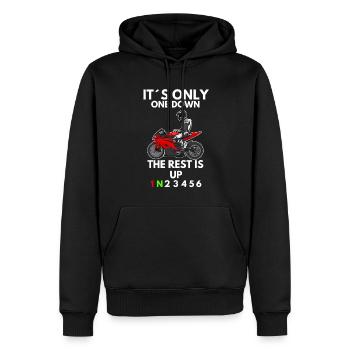 Motorcycle Lifestyle / Motorrad / Motorräder biker - Männer Premium Bio Hoodie - Schwarz - Vorne - Nico (187cm)