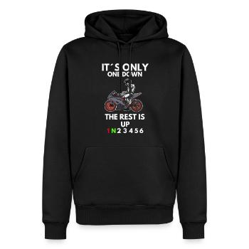 Motorcycle Lifestyle / Motorrad / Motorräder biker - Männer Premium Bio Hoodie - Schwarz - Vorne - Nico (187cm)