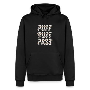 Puff Puff Pass - Männer Premium Bio Hoodie - Schwarz - Vorne - Nico (187cm)