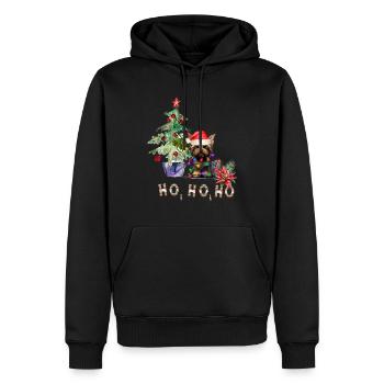 Weihnachtshund Yorkshire Terrier - Männer Premium Bio Hoodie - Schwarz - Vorne - Nico (187cm)