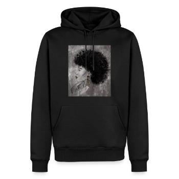 Ly - Men’s Premium Organic Hoodie - black - Front - Nico (187cm)