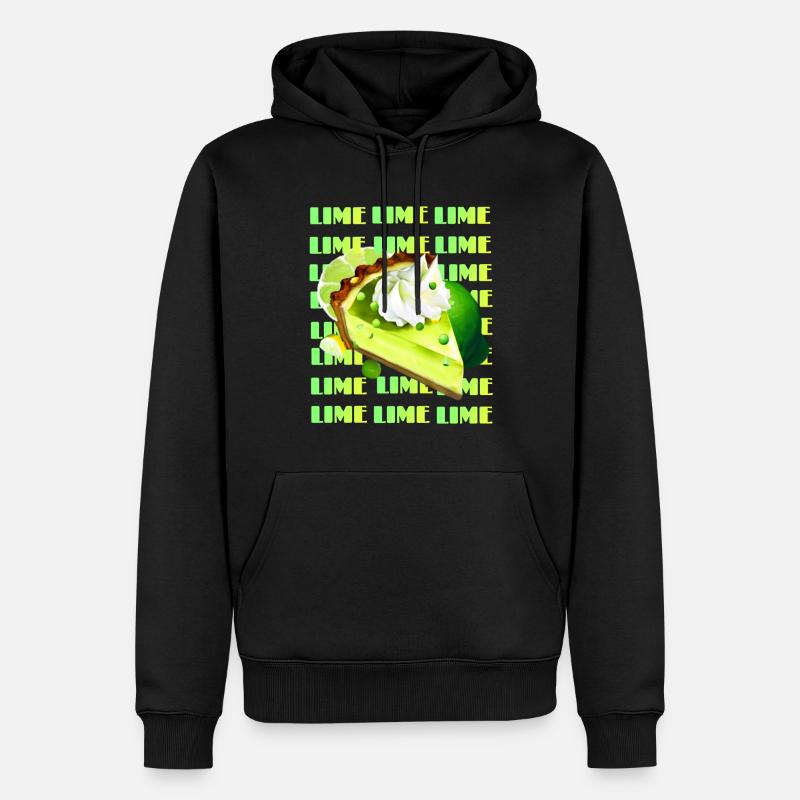 Tarte au citron vert clé - Sweat à capuche Premium bio Homme - noir