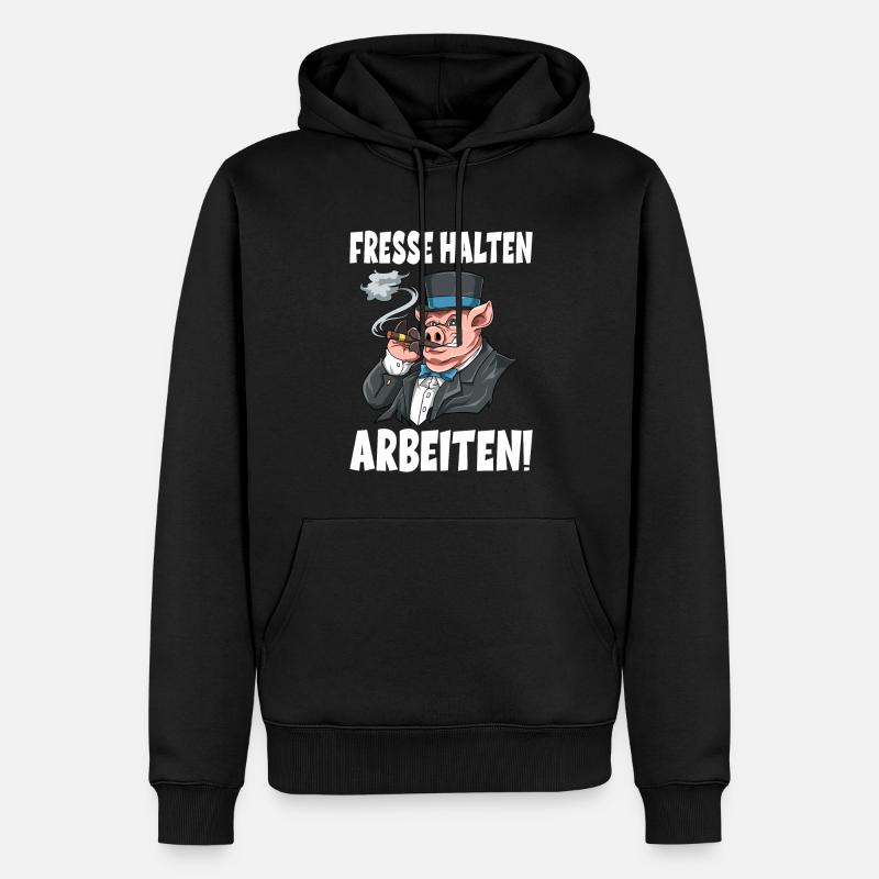 Chef Vorgesetzter Arbeiten - Männer Premium Bio Hoodie - Schwarz