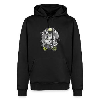 Motorcycle Lifestyle / Motorrad / Motorräder biker - Männer Premium Bio Hoodie - Schwarz - Vorne - Nico (187cm)