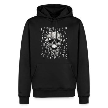 Vikings Rune nordique Vikings Valhalla Vikings - Sweat à capuche Premium bio Homme - noir - Devant - Nico (187cm)