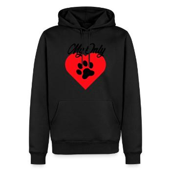 MY ONLY LOVE PET 2 - Männer Premium Bio Hoodie - Schwarz - Vorne - Nico (187cm)