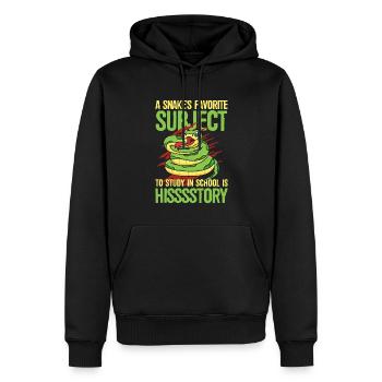 A Snake's Favorite Subject To Study In School - Männer Premium Bio Hoodie - Schwarz - Vorne - Nico (187cm)