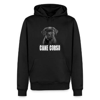 Cane Corso Welpe für einen Cane Corso Besitzer - Männer Premium Bio Hoodie - Schwarz - Vorne - Nico (187cm)