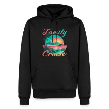 Family Cruise für Kreuzfahrt Fans - Männer Premium Bio Hoodie - Schwarz - Vorne - Nico (187cm)