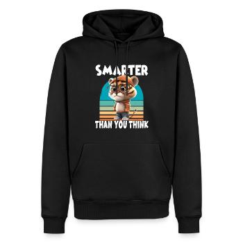 Smarter Than You Think für Erwachsene und Kinder - Männer Premium Bio Hoodie - Schwarz - Vorne - Nico (187cm)