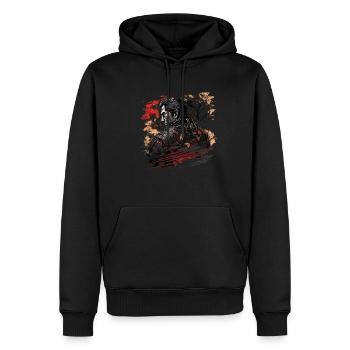 Samurai Japan Kultur - Männer Premium Bio Hoodie - Schwarz - Vorne - Nico (187cm)