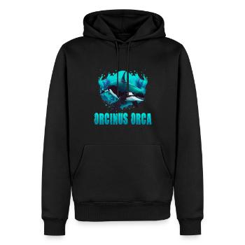 ORCINUS ORCA für einen Orca-Liebhaber und - Männer Premium Bio Hoodie - Schwarz - Vorne - Nico (187cm)