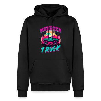 Monster Truck für Männer und Jungen - Männer Premium Bio Hoodie - Schwarz - Vorne - Nico (187cm)