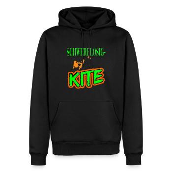 Schwerelosigkeit Kitesurfen Kiten für Kiter - Männer Premium Bio Hoodie - Schwarz - Vorne - Nico (187cm)
