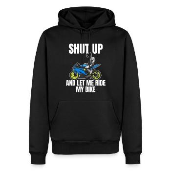 Motorcycle Lifestyle / Motorrad / Motorräder biker - Männer Premium Bio Hoodie - Schwarz - Vorne - Nico (187cm)