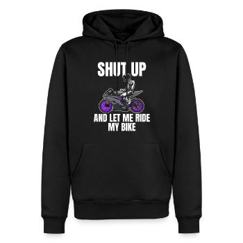 Motorcycle Lifestyle / Motorrad / Motorräder biker - Männer Premium Bio Hoodie - Schwarz - Vorne - Nico (187cm)