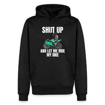Motorcycle Lifestyle / Motorrad / Motorräder biker - Männer Premium Bio Hoodie - Schwarz - Vorne - Nico (187cm)