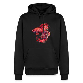 Siamesischer Kampffisch Aquaristik Aquarium - Männer Premium Bio Hoodie - Schwarz - Vorne - Nico (187cm)