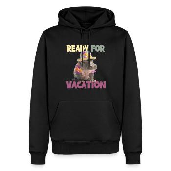 Ready For Vacation für einen Strandurlaub - Männer Premium Bio Hoodie - Schwarz - Vorne - Nico (187cm)