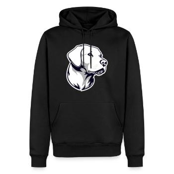 Labrador 3col oT - Sweat à capuche Premium bio Homme - noir - Devant - Nico (187cm)