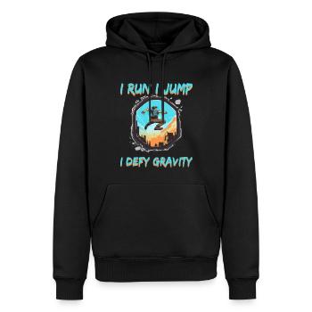 Parkour Le Parcour Freerunning Extremsport - Männer Premium Bio Hoodie - Schwarz - Vorne - Nico (187cm)