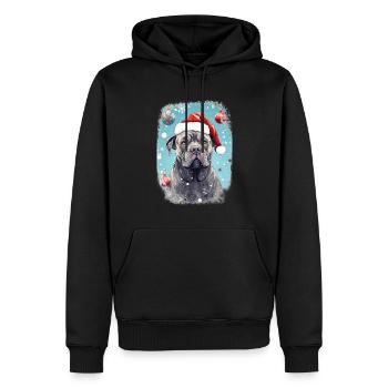 Cane Corso Weihnachten - Männer Premium Bio Hoodie - Schwarz - Vorne - Nico (187cm)