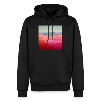 IMG 0272 - Männer Premium Bio Hoodie - Schwarz - Vorne - Nico (187cm)