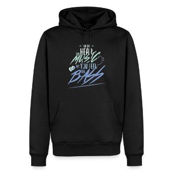 Bassist, Musiker, Bassgitarre - Männer Premium Bio Hoodie - Schwarz - Vorne - Nico (187cm)