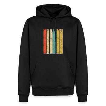 Hurling Irish Sport Team Gaelic Football Vintage - Männer Premium Bio Hoodie - Schwarz - Vorne - Nico (187cm)