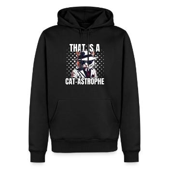 Katzen Katze Katzenshirt Katze Geschenkidee kitten - Männer Premium Bio Hoodie - Schwarz - Vorne - Nico (187cm)