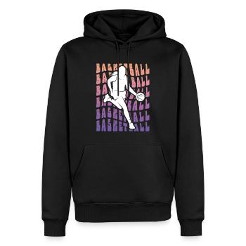Basketball Frauen Mädchen Basketballerin - Männer Premium Bio Hoodie - Schwarz - Vorne - Nico (187cm)