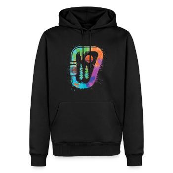 Bouldern Freiklettern Berge Klettern Kinder - Männer Premium Bio Hoodie - Schwarz - Vorne - Nico (187cm)