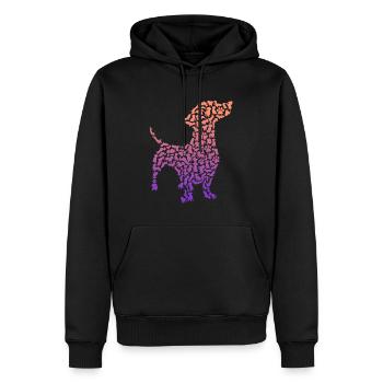 Dackel Mama Dachshund Liebhaber Frauen Teckel - Männer Premium Bio Hoodie - Schwarz - Vorne - Nico (187cm)