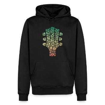 Bassiste, Bassiste, Guitare Basse, Guitare Basse - Sweat à capuche Premium bio Homme - noir - Devant - Nico (187cm)