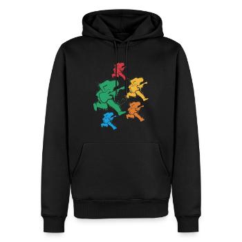 Guitare basse Bassiste Bassiste Bassiste - Sweat à capuche Premium bio Homme - noir - Devant - Nico (187cm)