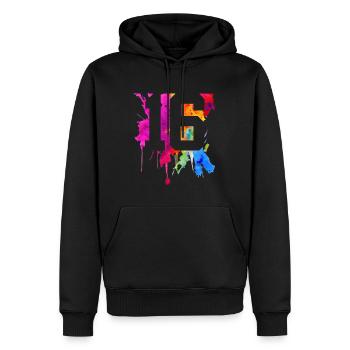 16 JAHRE 16. GEBURTSTAG - Männer Premium Bio Hoodie - Schwarz - Vorne - Nico (187cm)