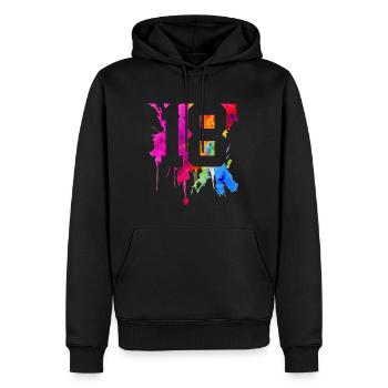 18 JAHRE 18. GEBURTSTAG - Männer Premium Bio Hoodie - Schwarz - Vorne - Nico (187cm)