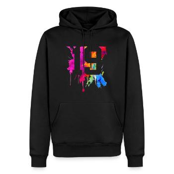 19 JAHRE 19. GEBURTSTAG - Männer Premium Bio Hoodie - Schwarz - Vorne - Nico (187cm)