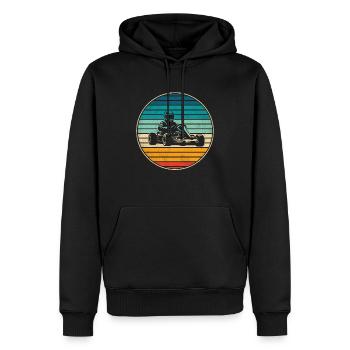 Go-Kart Karts Motorsport Men Kart Race Boys - Men’s Premium Organic Hoodie - black - Front - Nico (187cm)