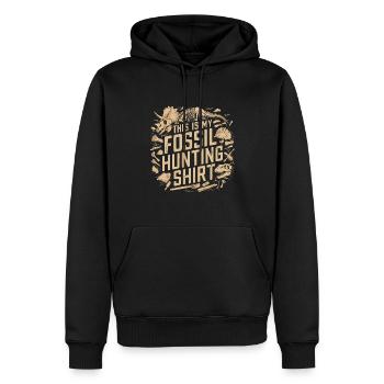 Fossil Hunter für einen Archäologe - Männer Premium Bio Hoodie - Schwarz - Vorne - Nico (187cm)